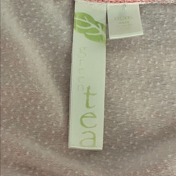 😍SHOW SPECIAL - GREEN TEA Pink Lightweight Sweatshirt Plus Size XXL - Picture 4 of 9